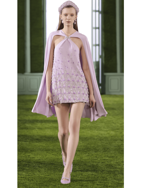 Halter Crepe Dress