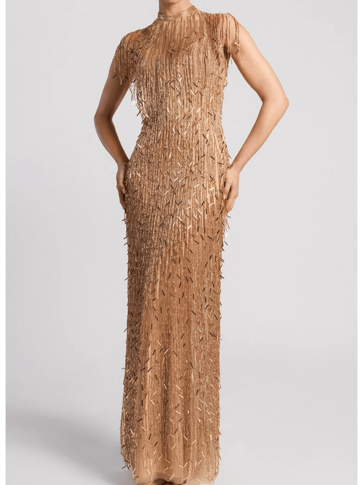 Fringe Evening Dress
