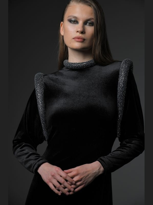 Black Velvet Dress