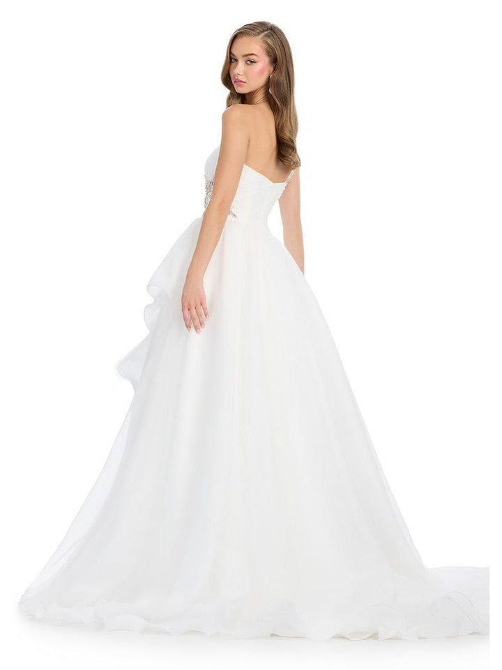 Organza Ball Gown with Beaded Accents